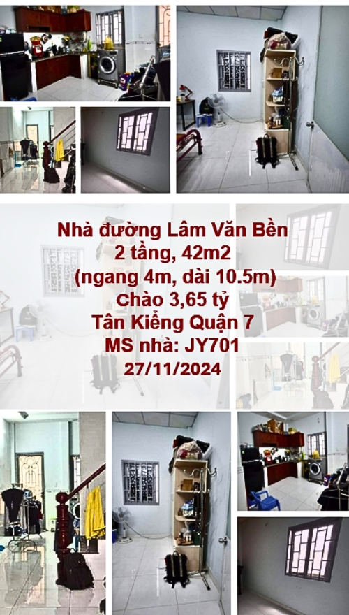 2.	Nhà 2 tầng kiên cố, hẻm thông thoáng, khu an ninh, gần trường học Nguyễn Hữu Thọ